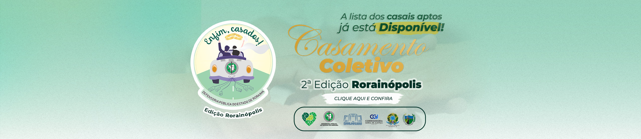 Banner Casamento Coletivo Rorainópolis
